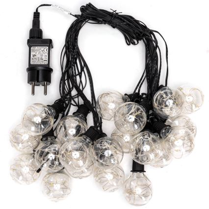 Aigostar - LED kültéri díszfényfüzér, 160 LED, 10 m, IP44, hideg fehér
