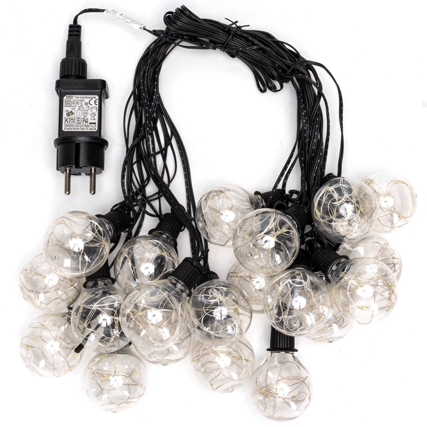 Aigostar - LED kültéri díszfényfüzér, 160 LED, 10 m, IP44, hideg fehér