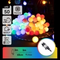 Aigostar - LED kültéri dekorációs fényfüzér, 50 LED / 8 üzemmód, 5 m, IP44, többszínű