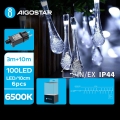 Aigostar - LED Kültéri dekoratív lánc 100xLED/8 funkció 13m IP44 hideg fehér
