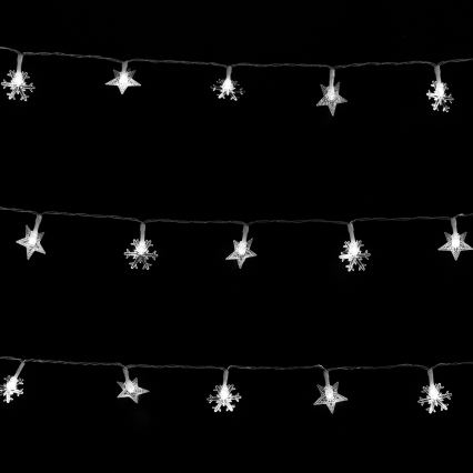 Aigostar - LED kültéri fényfüzér 100xLED/8 világítási mód 3xAA 10 m IP44 hideg fehér