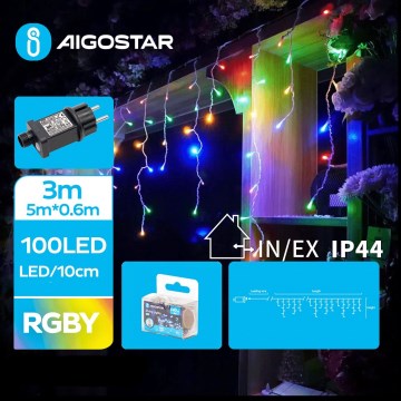 Aigostar - LED kültéri fényfüzér 100xLED/8 világítási mód 8x0,6m IP44 többszínű