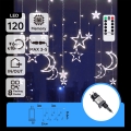 Aigostar - LED kültéri  fényfüzér 120xLED/6W/230V/8 üzemmód 3x0,6m IP44 hideg fehér + távirányító