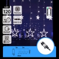 Aigostar - LED kültéri fényfüzér, 120× LED, 8 funkciós, 3×0,6 m, IP44, hideg fehér + távirányító