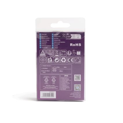 Aigostar - kültéri LED fényfüzér 150xLED/8 üzemmód/3xAA 15,3m IP44 többszínű