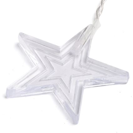 Aigostar - LED kültéri fényfüzér 168xLED/8 funkció 3x1,5m IP44 meleg fehér csillagok