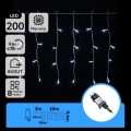 Aigostar - LED kültéri fényfüzér 200xLED/3,6W/230V/8 funkciós 10x0,4m IP44 hideg fehér