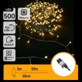 Aigostar - LED kültéri fényfüzér 500xLED/8 funkciós 50m IP44 meleg fehér