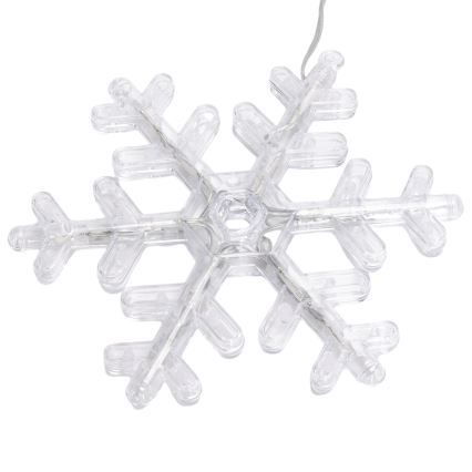 Aigostar - LED kültéri fényfüzér 84 LED/8 üzemmód 1,2 x 1 m IP44 hideg fehér, hópelyhek