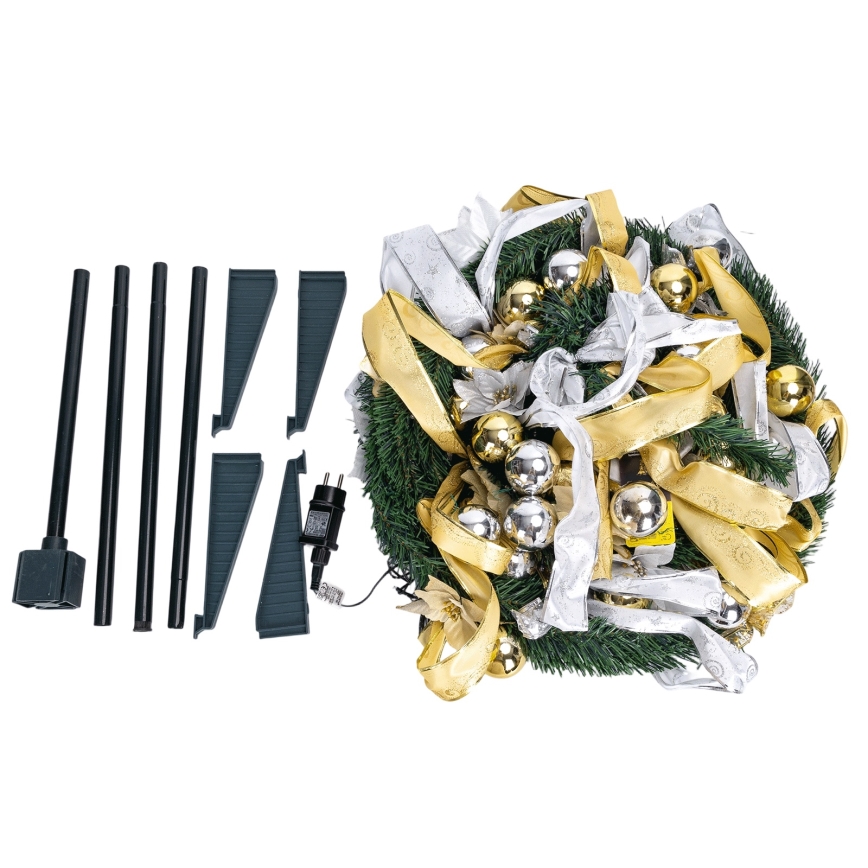 Aigostar - LED kültéri karácsonyfa 150xLED 1,8m IP44 fehér/arany meleg fehér