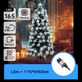 Aigostar - LED kültéri karácsonyfa, 165 db LED, 8 világítási mód, 1,5 m, IP44, hideg fehér
