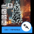 Aigostar - LED kültéri karácsonyfa, 245 LED, 8 funkciós, 2,1 m, IP44, hideg fehér