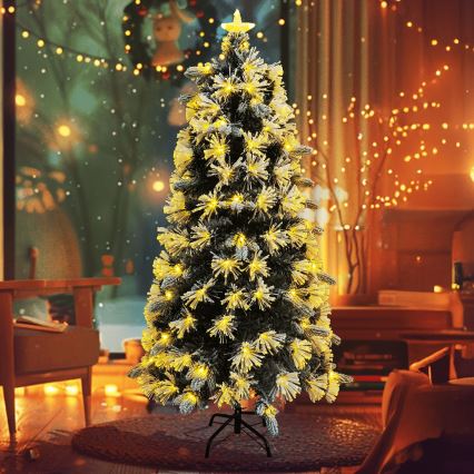 Aigostar - LED kültéri karácsonyfa 245 LED/8 üzemmód 2,1 m IP44 meleg fehér