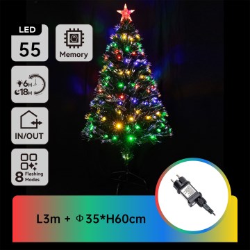 Aigostar - LED Kültéri karácsonyfa LED/3,6W/230V 60 cm IP44 többszínű