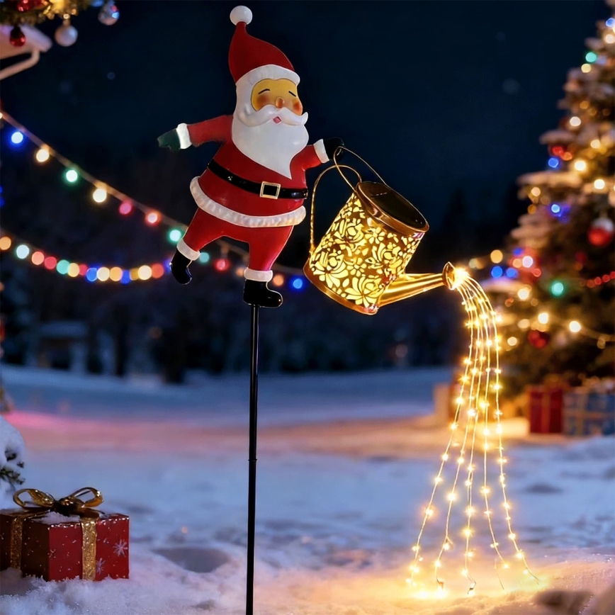 Aigostar - LED kültéri karácsonyi dekoráció 120xLED/8 funkciós 80 cm IP44 Santa/meleg fehér