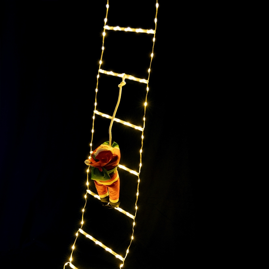 Aigostar - Kültéri LED karácsonyi dekoráció 154xLED/8 üzemmód 1,6 m IP44 meleg fehér