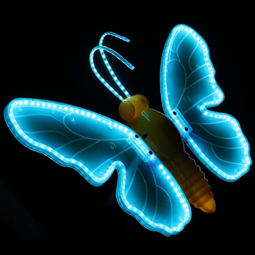 Aigostar - LED kültéri dekoráció 246xLED/9W/230V 42 cm IP44 pillangó/kék
