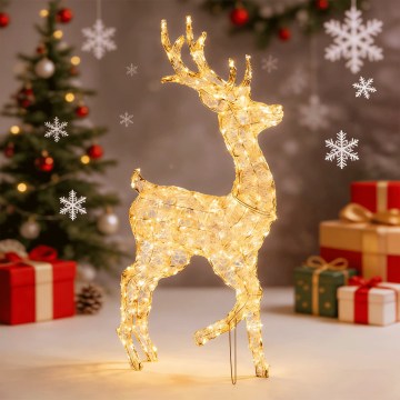 Aigostar - LED kültéri karácsonyi dekoráció 240×LED/8 funkció 1,25 m IP44 meleg fehér szarvas