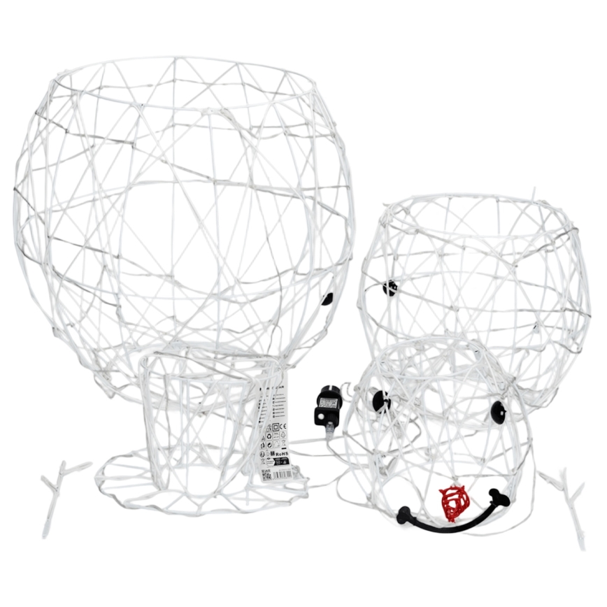 Aigostar - LED kültéri karácsonyi dekoráció 3,6W/31/230V 6500K 120cm IP44 hóember