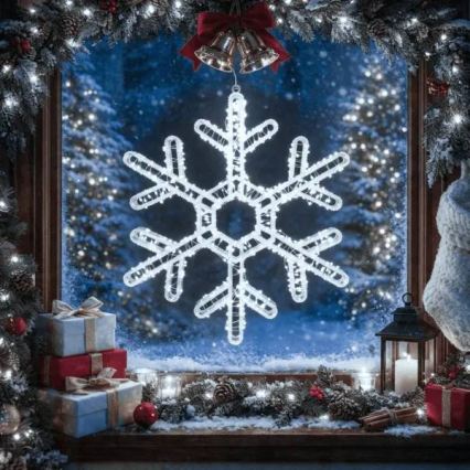 Aigostar - LED kültéri karácsonyi dekoráció 540xLED/6W/230V IP44 hideg fehér 45 cm-es hópehely