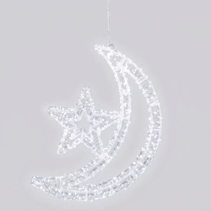 Aigostar - LED Kültéri karácsonyi dekoráció 540xLED/6W/230V 43 cm IP44 hideg fehér měsíček