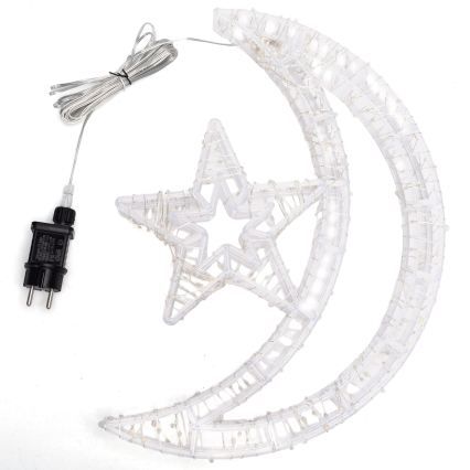 Aigostar - LED kültéri karácsonyi dekoráció 540xLED/6W/230V 43 cm IP44 meleg fehér holdacska