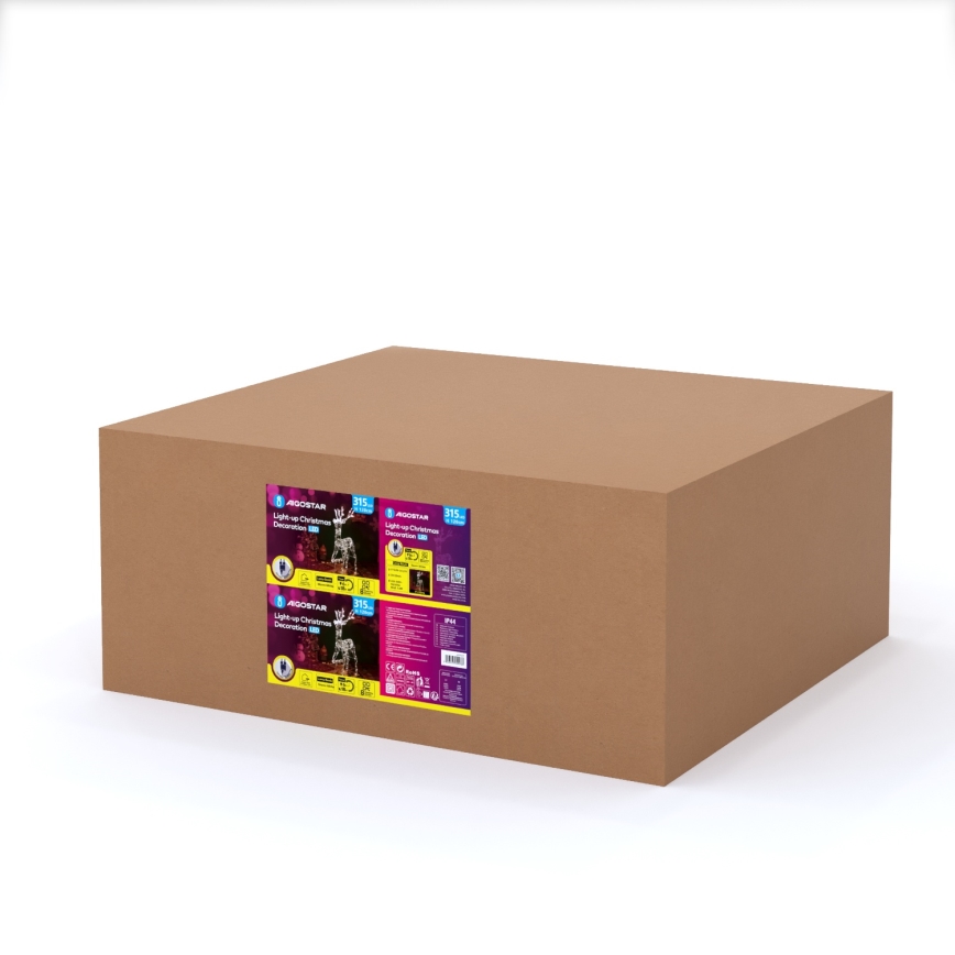 Aigostar - LED kültéri karácsonyi dekoráció LED/3,6W/31/230V 2700K 120 cm IP44 rénszarvas