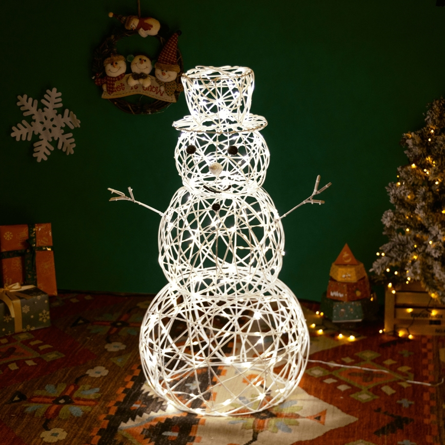 Aigostar - LED kültéri karácsonyi dekoráció LED/3,6W/31/230V 2700K 60 cm IP44 hóember