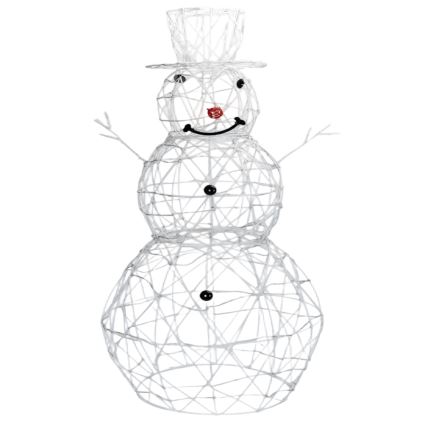 Aigostar - LED kültéri karácsonyi dísz LED/3,6W/31/230V 2700K 90 cm IP44 hóember