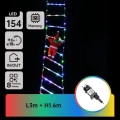 Aigostar - LED kültéri karácsonyi dísz 154 LED/8 üzemmód 1,6 m IP44 többszínű