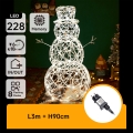Aigostar - LED kültéri karácsonyi dísz LED/3,6W/31/230V 2700K 90 cm IP44 hóember