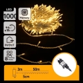 Aigostar - LED kültéri karácsonyi fényfüzér 1000xLED/8 üzemmód 50m IP44 meleg fehér