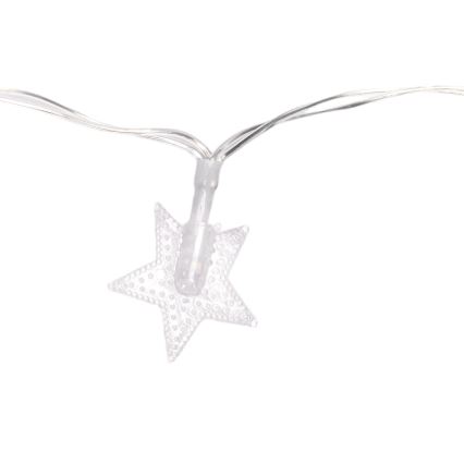 Aigostar - LED kültéri karácsonyi fényfüzér 100xLED/8 üzemmód 3xAA 10 m IP44 hideg fehér