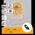 Aigostar - LED kültéri karácsonyi fényfüzér 100xLED/8 működési mód 5,3m IP44 meleg fehér
