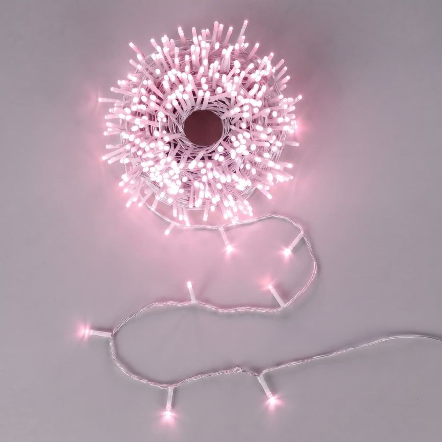 Aigostar - LED kültéri karácsonyi fényfüzér 100xLED/8 üzemmód 13m IP44 rózsaszín