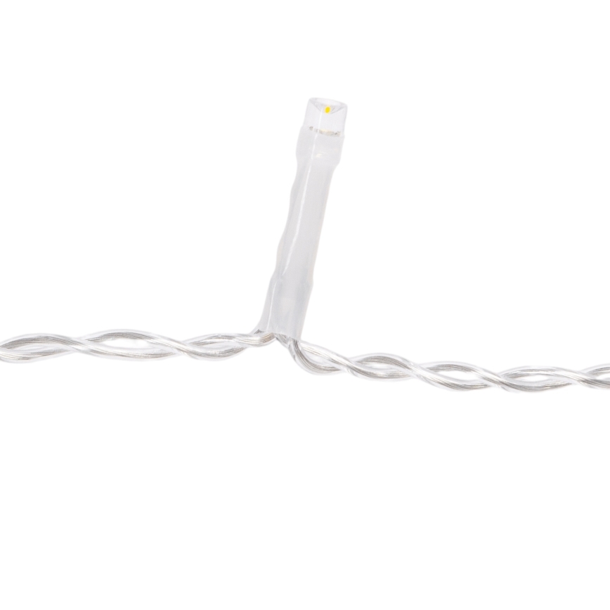 Aigostar - LED kültéri karácsonyi fényfüzér 100xLED/8 világítási mód 5x0,4m IP44 meleg fehér