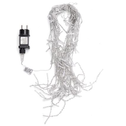 Aigostar - LED kültéri karácsonyi fényfüzér 100xLED/8 világítási mód 5x0,4m IP44 meleg fehér