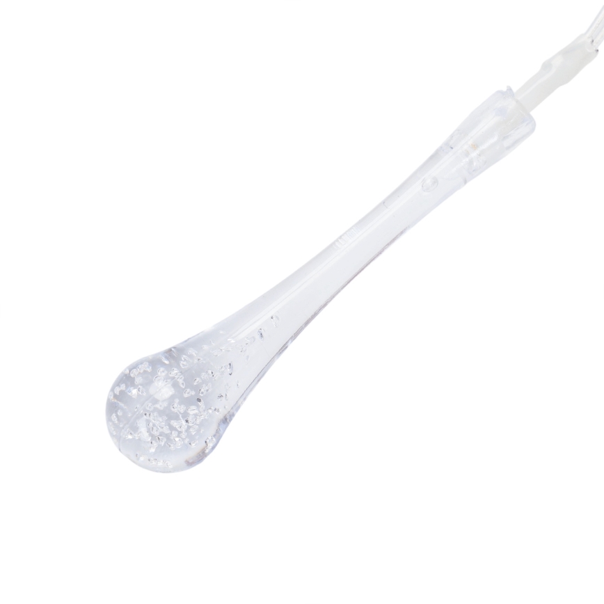 Aigostar - LED kültéri karácsonyi fényfüzér 100xLED/8 világítási mód 3xAA 10 m IP44 meleg fehér csepp alakú