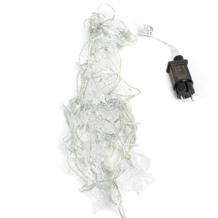 Aigostar - LED kültéri karácsonyi fényfüzér 120xLED/8 üzemmód 3x0,7m IP44 hideg fehér + távirányító