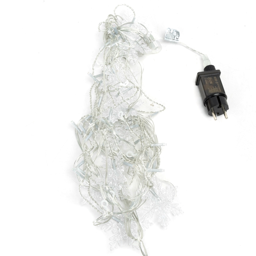 Aigostar - LED kültéri karácsonyi fényfüzér 120xLED/8 üzemmód 3x0,7m IP44 hideg fehér + távirányító