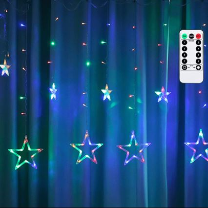 Aigostar - LED kültéri karácsonyi fényfüzér 120xLED/8 üzemmód 6x0,6m IP44 többszínű + távirányítóval