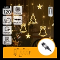 Aigostar - LED kültéri karácsonyi fényfüzér 120xLED/8 funkciós 3x0,6m IP44 meleg fehér + távirányító