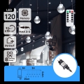 Aigostar - LED kültéri karácsonyi fényfüzér 120xLED/8 üzemmód 3x0,6m IP44 hideg fehér + távirányító