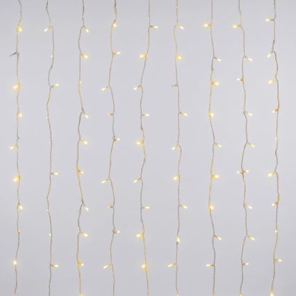 Aigostar - LED kültéri karácsonyi fényfüzér 156xLED/8 világítási mód 4,2x1,2m IP44 meleg fehér