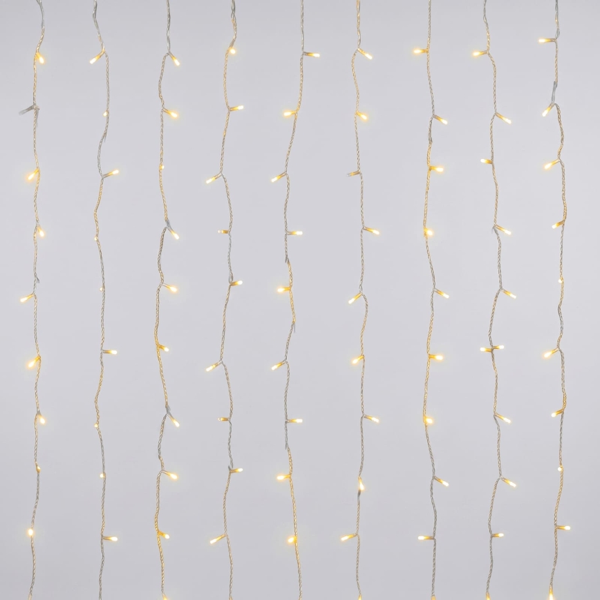 Aigostar - LED kültéri karácsonyi fényfüzér 156xLED/8 világítási mód 4,2x1,2m IP44 meleg fehér
