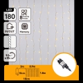 Aigostar - LED kültéri karácsonyi fényfüzér 180xLED/8 üzemmód 3,9x1,8m IP44 meleg fehér
