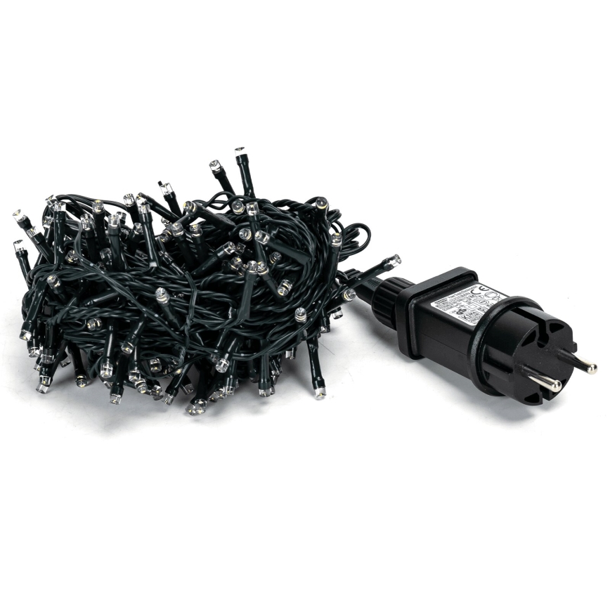 Aigostar - LED kültéri karácsonyi fényfüzér, 200 LED, 8 világítási mód, 13 m, IP44, meleg fehér