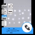 Aigostar - LED kültéri karácsonyi fényfüzér 200 LED 8×0,4 m IP44 hideg fehér