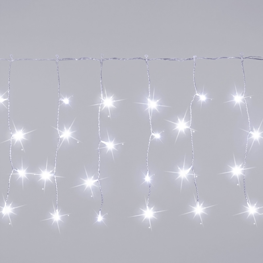 Aigostar - LED kültéri karácsonyi fényfüzér 200 LED 8×0,4 m IP44 hideg fehér