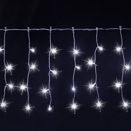 Aigostar - LED kültéri karácsonyi fényfüzér 200 LED 8×0,4 m IP44 hideg fehér